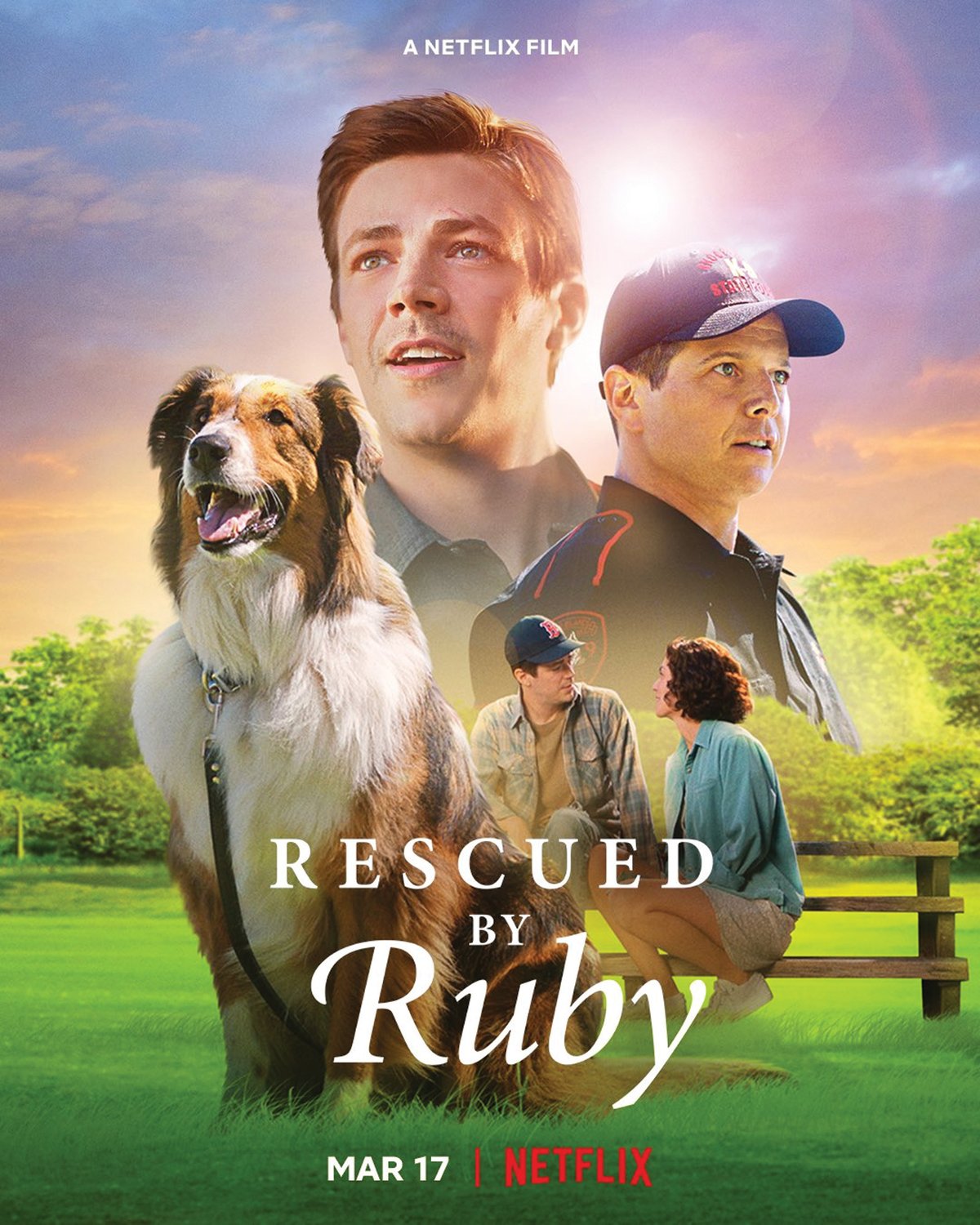 MOVIE STAR MUTT: Ruby’s story was told in the Netflix film “Rescued by Ruby” released earlier this year.